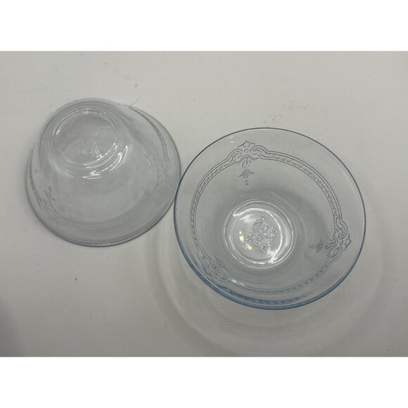 Fire-King Sapphire Blue Philbe Custard Cups – 6 oz, 4” × 2” – Set of 5 – Anchor - Picture 8 of 10